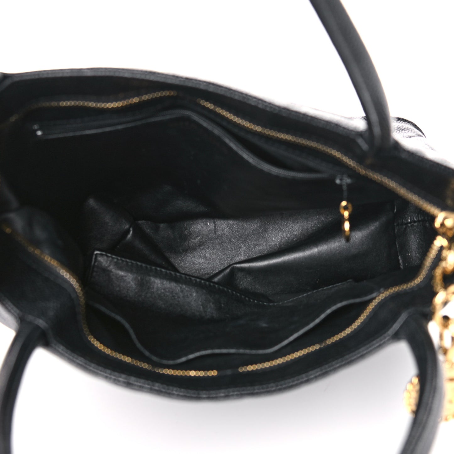 Caviar Quilted Medallion Tote Black