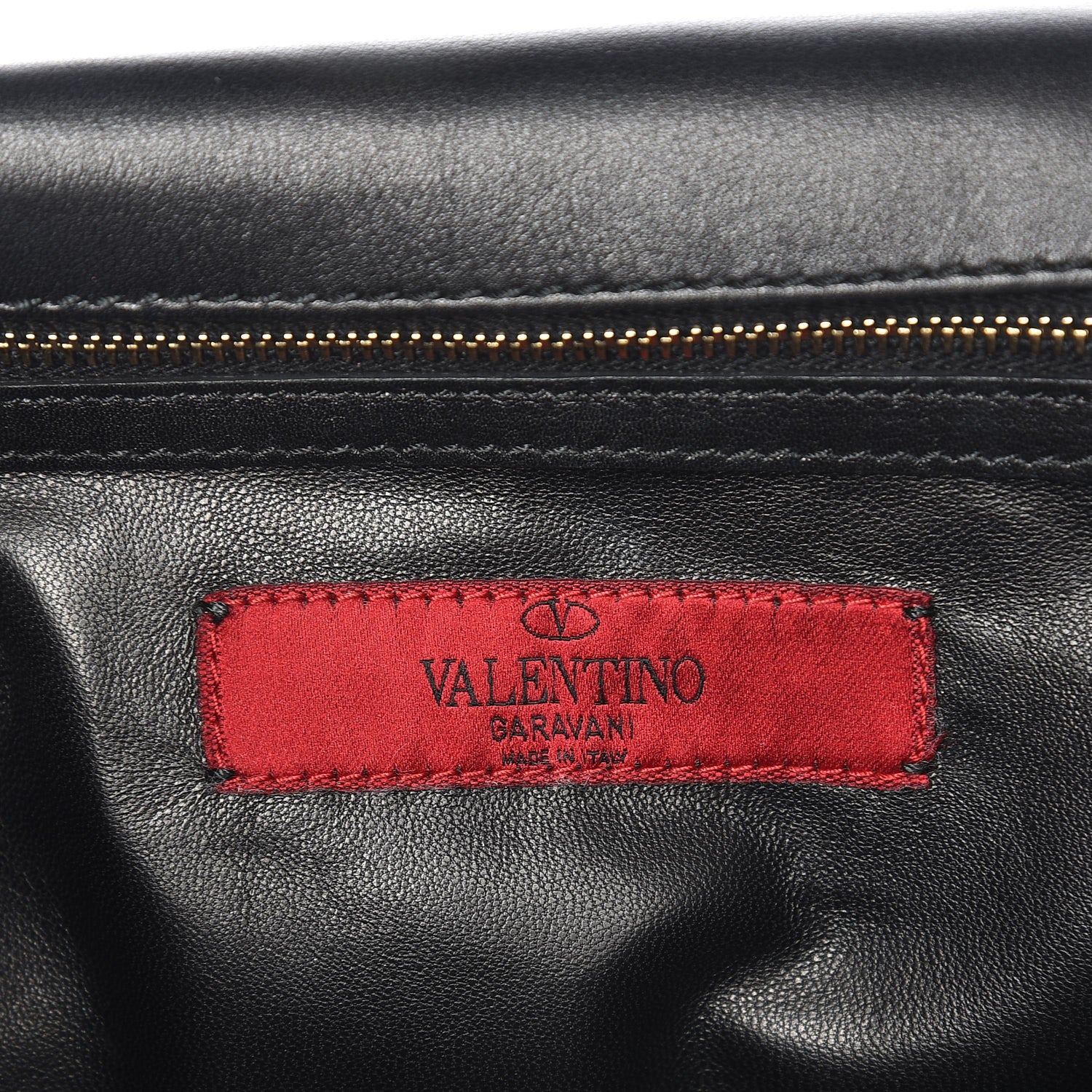 Valentino Garavani Vitello Rockstud Turnlock Metal Chain Shoulder Bag Black 6 of 7