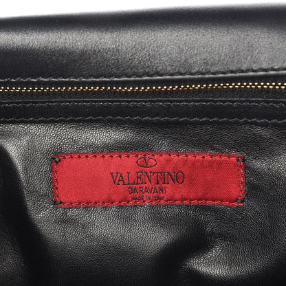Valentino Garavani Vitello Rockstud Turnlock Metal Chain Shoulder Bag Black 6 of 7
