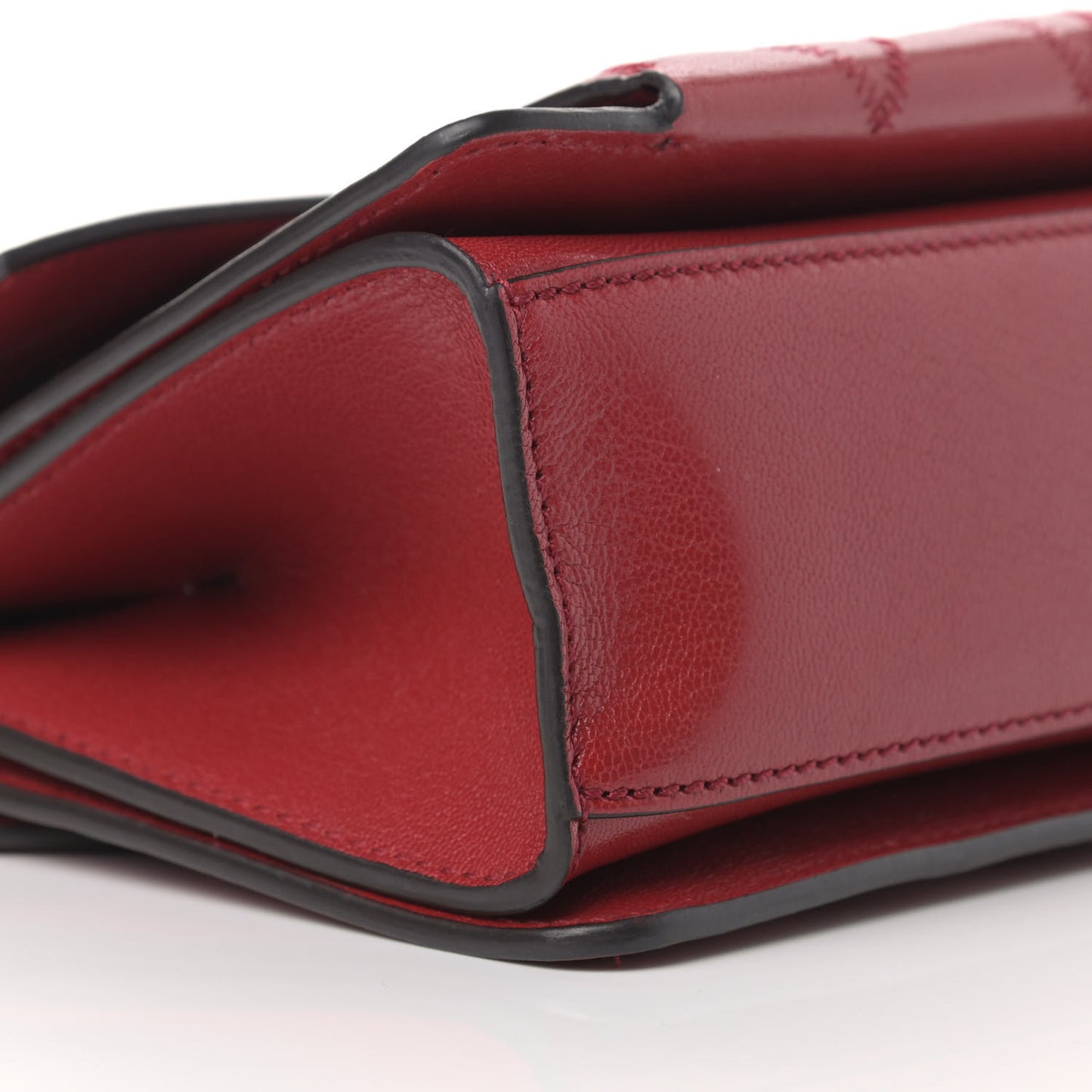 Goatskin Quilted Small GV3 Shoulder Bag Vermilion