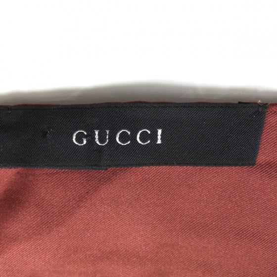 Gucci Silk Briglie Square Scarf Burgundy 7 of 7