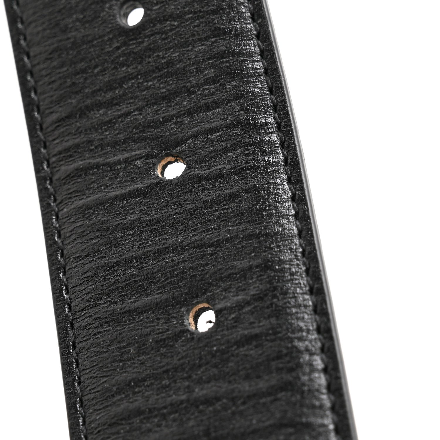 Gucci Azalea Calfskin Enamel Monochrome Double G 40mm Belt 110 44 Black 7 of 8
