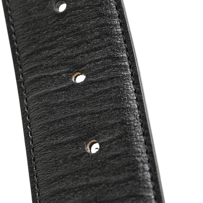 Gucci Azalea Calfskin Enamel Monochrome Double G 40mm Belt 110 44 Black 7 of 8