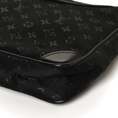 Louis Vuitton Satin Monogram Little Boulogne Black 10 of 11
