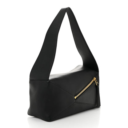 Loewe Calfskin Puzzle Hobo Black 3 of 9