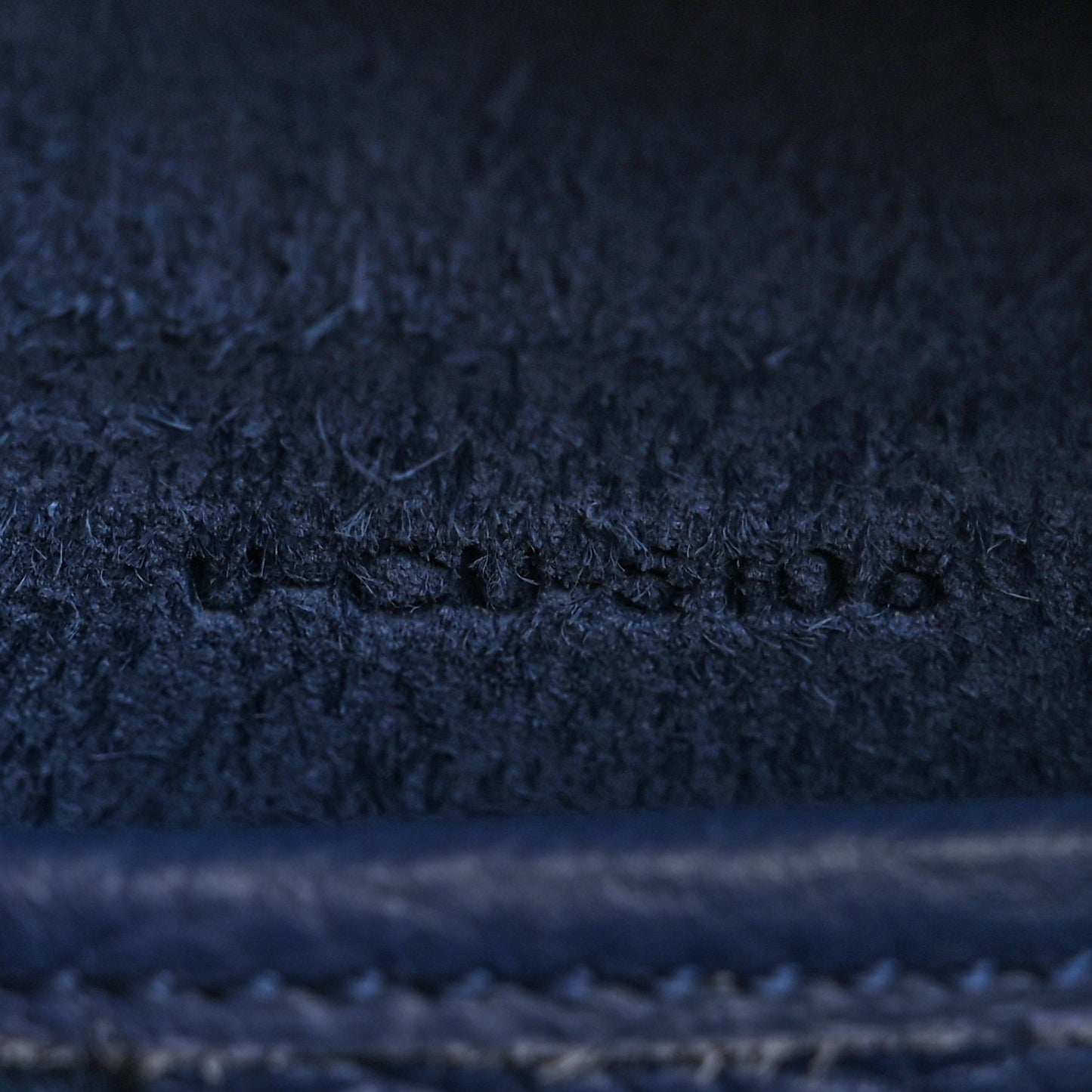 Drummed Calfskin Nano Luggage Deep Blue