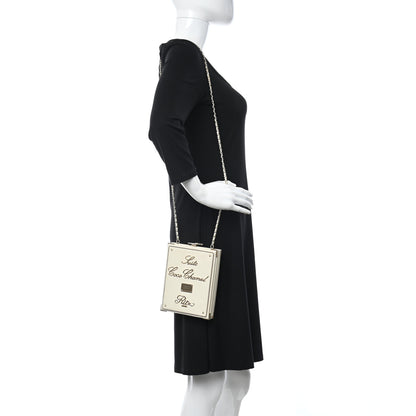 Chanel Lambskin Room Card Minaudiere Evening Bag White Gold 2 of 15