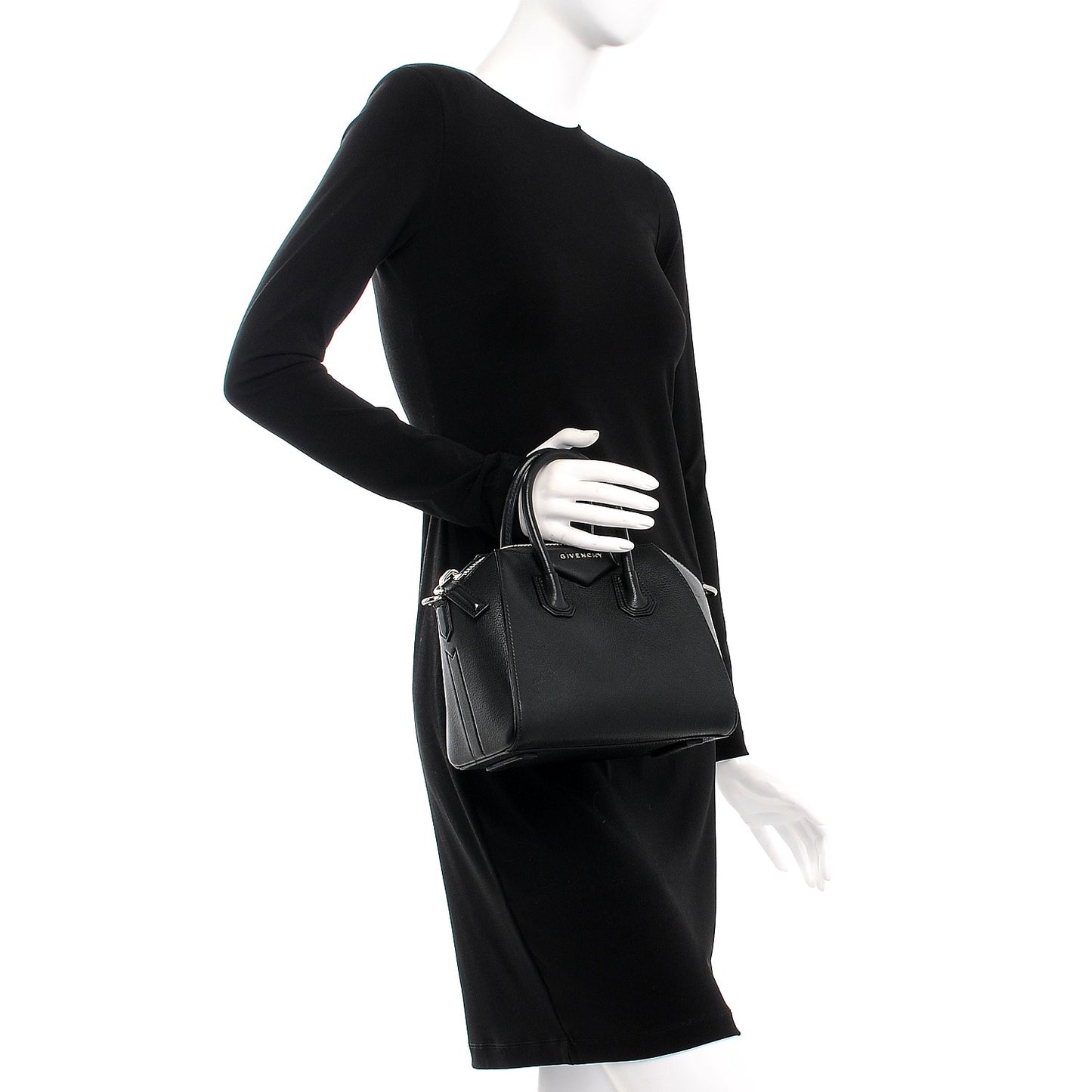 Sugar Goatskin Mini Antigona Black