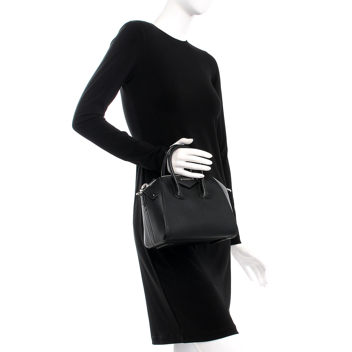 Givenchy Sugar Goatskin Mini Antigona Black 3 of 10