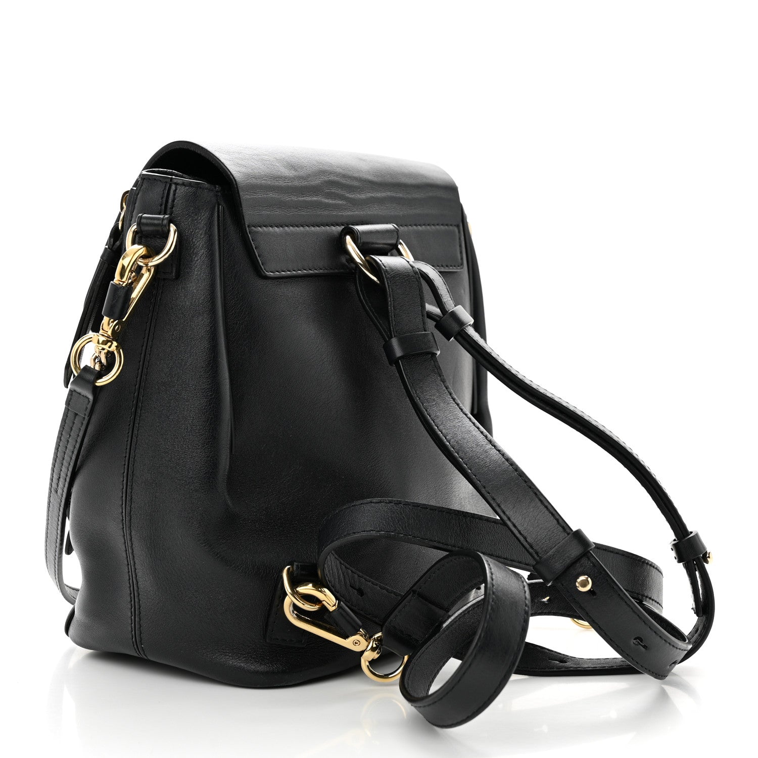 Chloe Calfskin Quilted Medium Faye Backpack Black 3 of 10