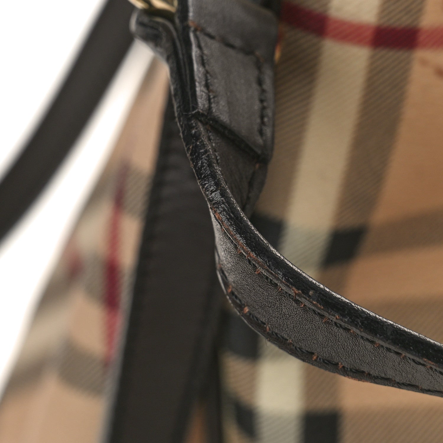 Burberry Haymarket Check Small Canterbury Tote Chocolate 12 of 15