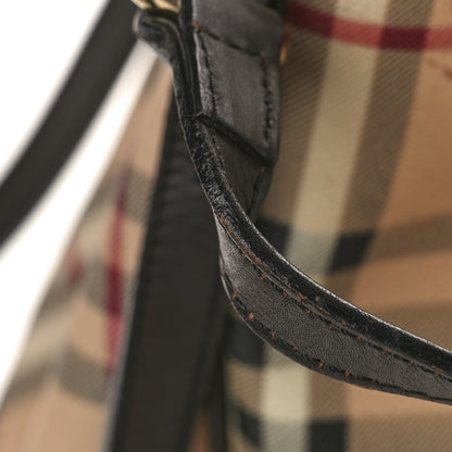 Burberry Haymarket Check Small Canterbury Tote Chocolate 12 of 15