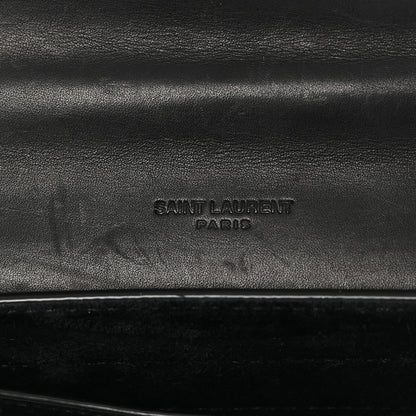 Saint Laurent Smooth Calfskin Classic Monogram Small Kaia Satchel Black 6 of 14