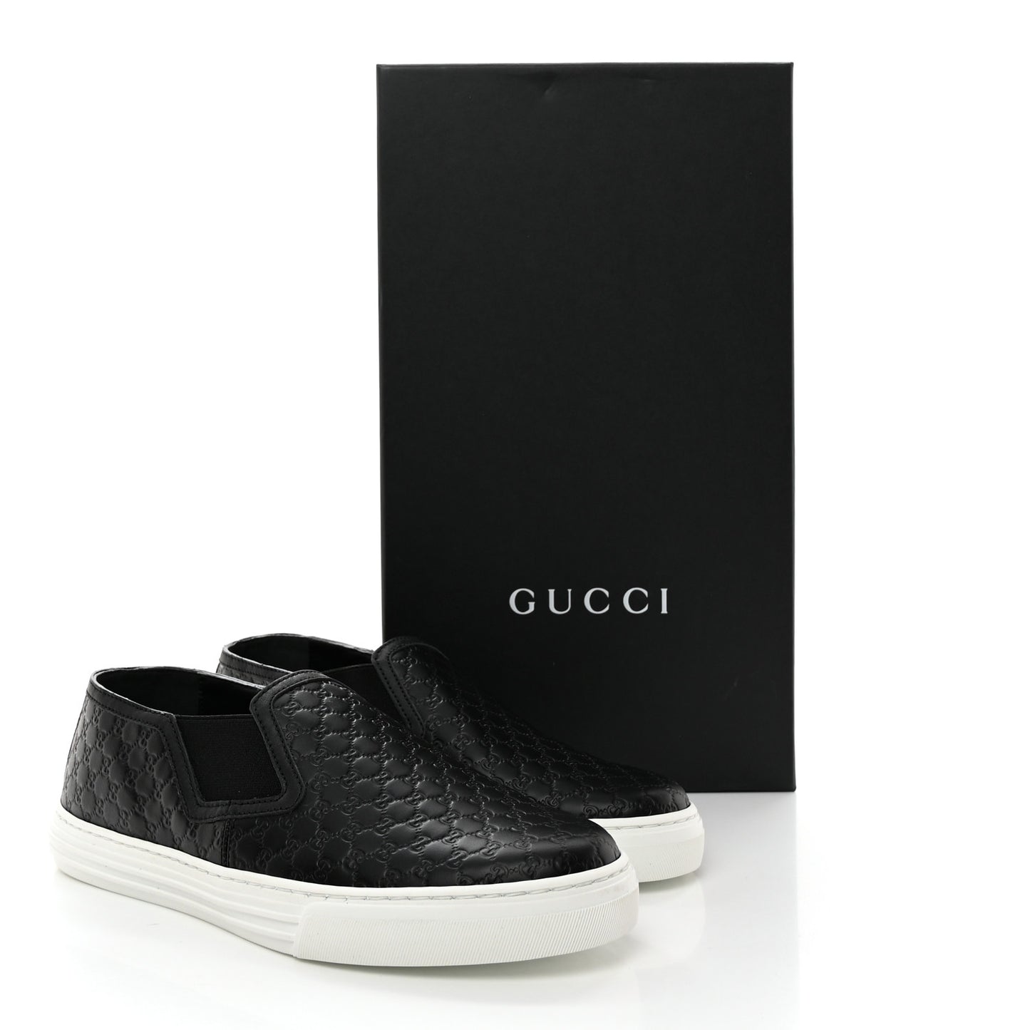 Microguccissima Mens Dublin Slip On Sneakers 5 Black