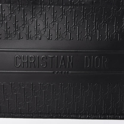 Christian Dior Oblique Calfskin Embossed Medium Book Tote Black 10 of 10