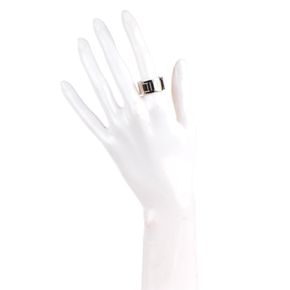 Cartier 18K White Gold 11mm Tank Francaise Ring 58 8.25 2 of 4