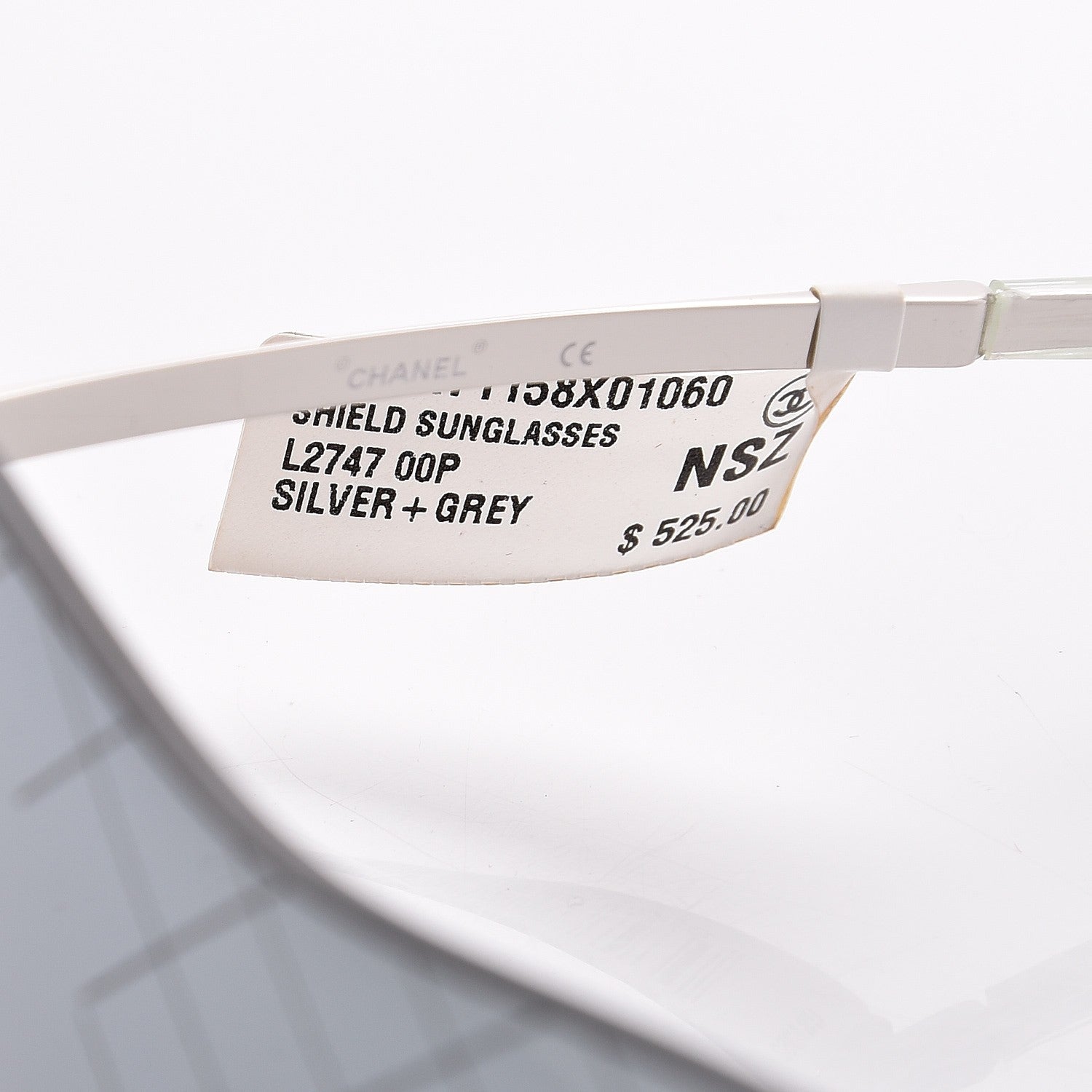 Chanel Shield Runway Sunglasses 2747 Silver Grey 6 of 9