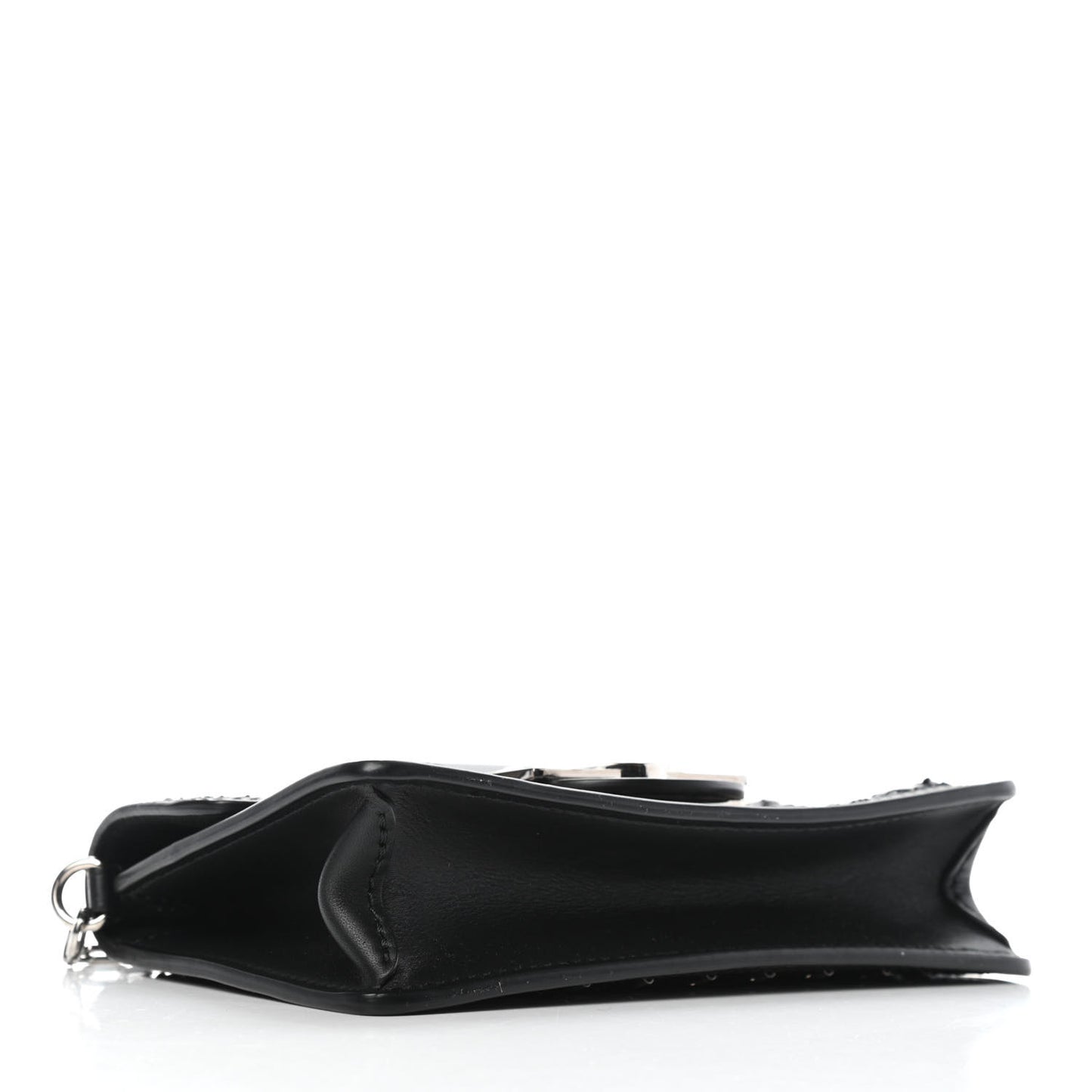 Tweed Sequin Dauphine Minaudiere Black
