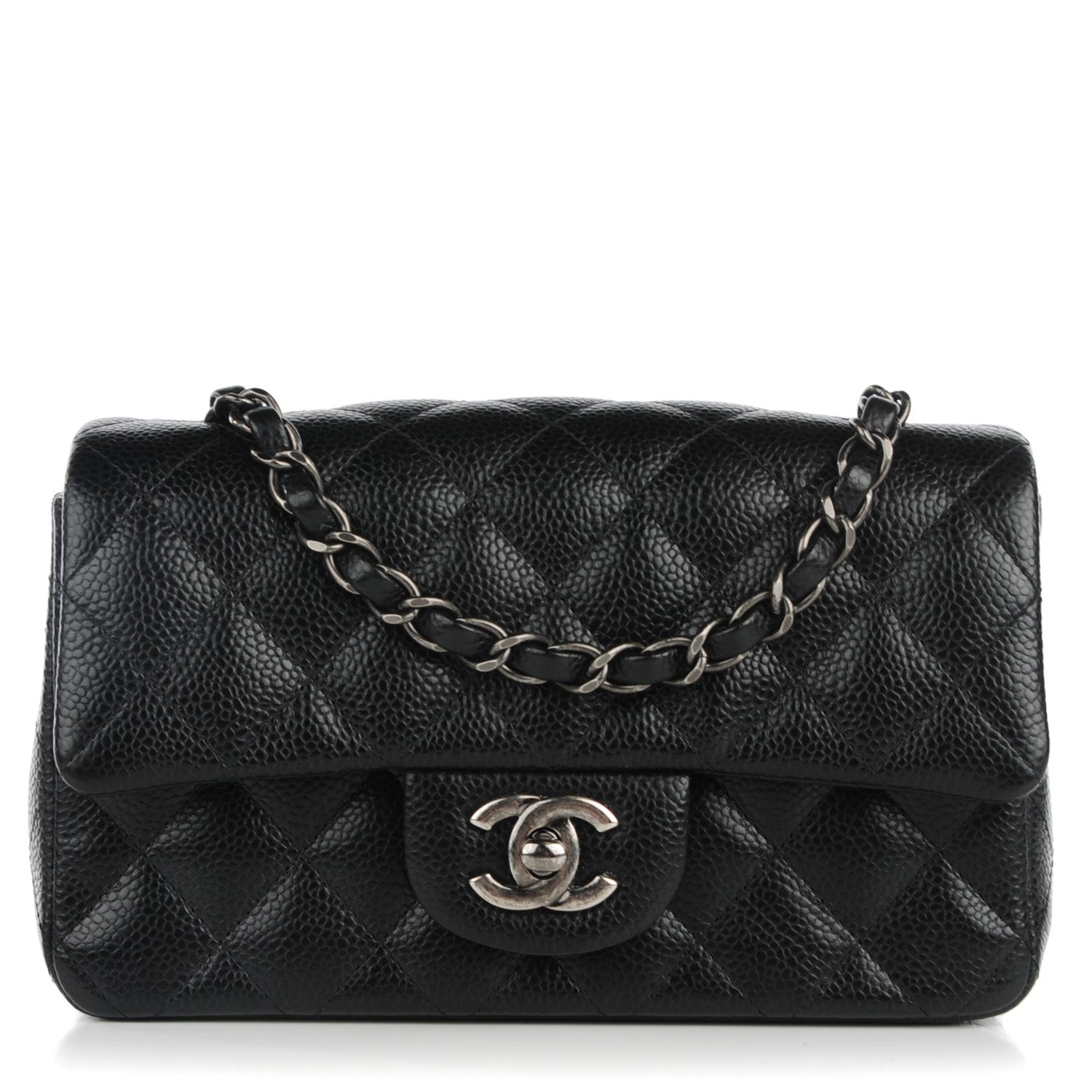 Chanel Caviar Quilted Mini Rectangular Flap Black 1 of 8