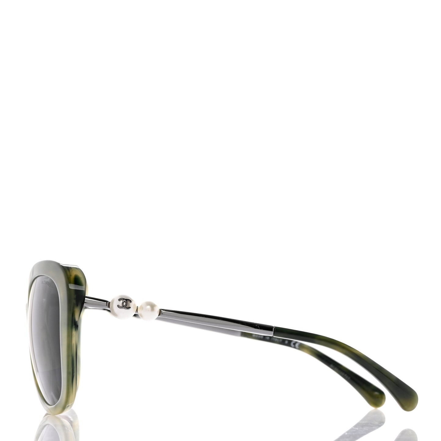 Acetate Butterfly Winter Pearl Sunglasses 5339-H Green