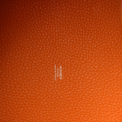 Hermes Taurillon Clemence Picotin Lock 22 MM Abricot 8 of 10