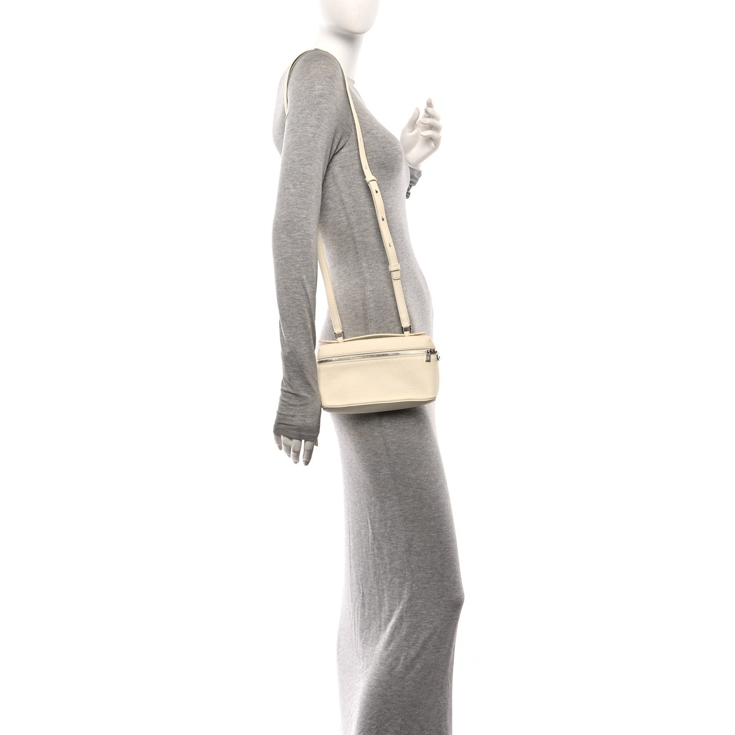 Loro Piana Tender Calfskin L19 Extra Pocket Pouch Whisper White 2 of 9