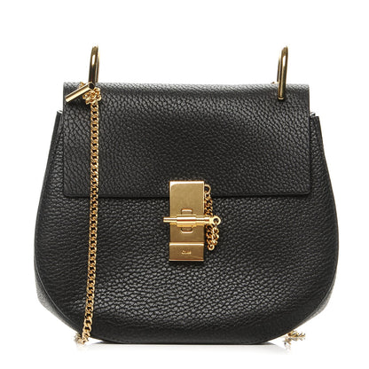 Chloe Grained Lambskin Drew Shoulder Bag Black 1 of 6