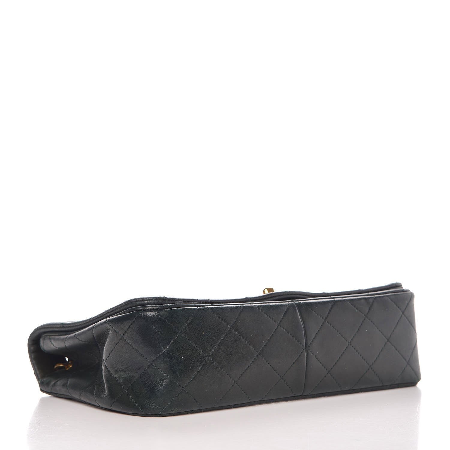Chanel Lambskin Quilted Small Single Flap Dark Green 4 of 14