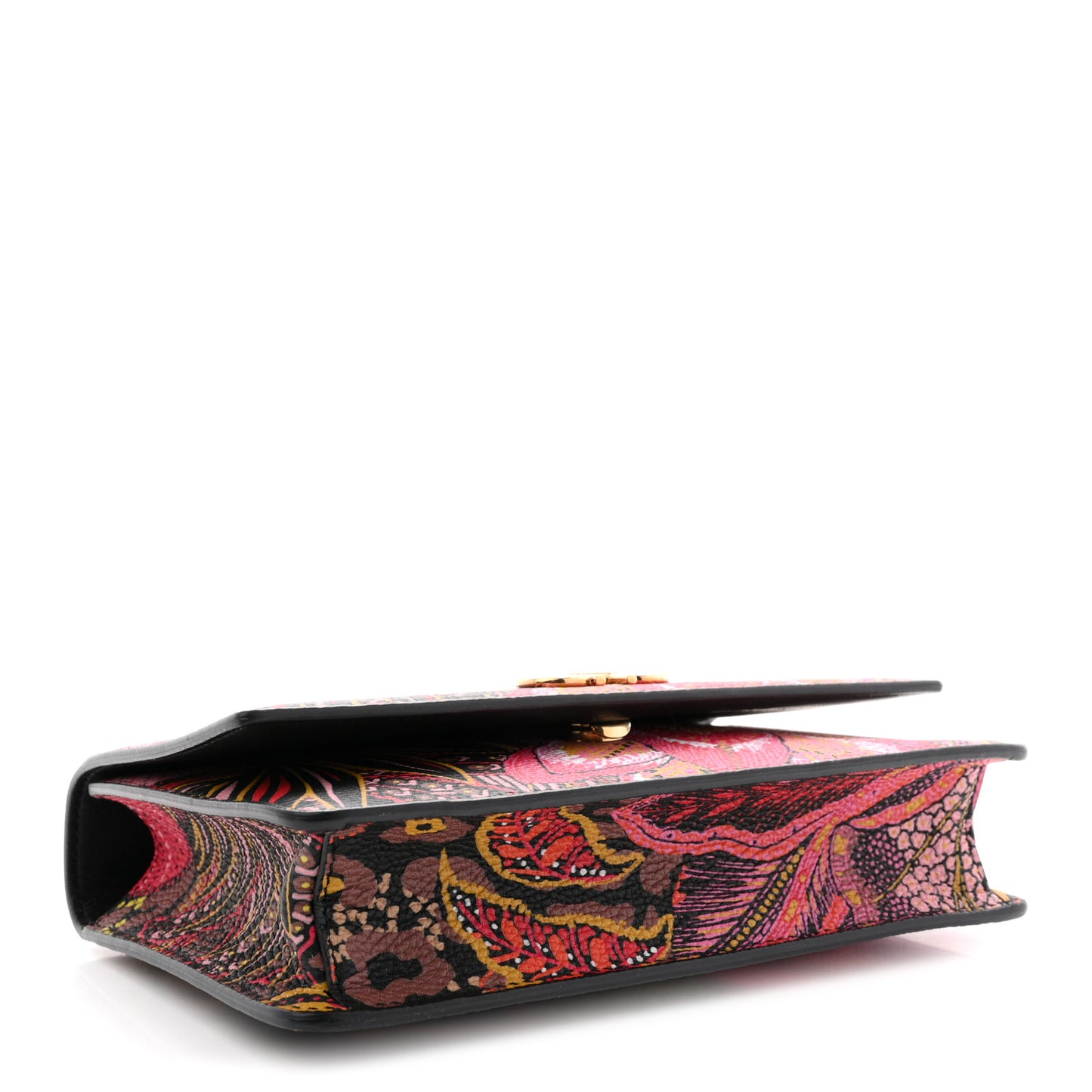 Grained Calfskin Batik Printed Gancini Mini Top Handle Crossbody Bag Multicolor