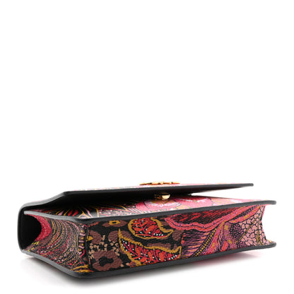 Salvatore Ferragamo Grained Calfskin Batik Printed Gancini Mini Top Handle Crossbody Bag Multicolor 4 of 10