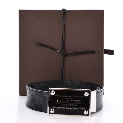 Louis Vuitton Damier Graphite 35mm LV Inventeur Reversible Belt 95 38 8 of 8