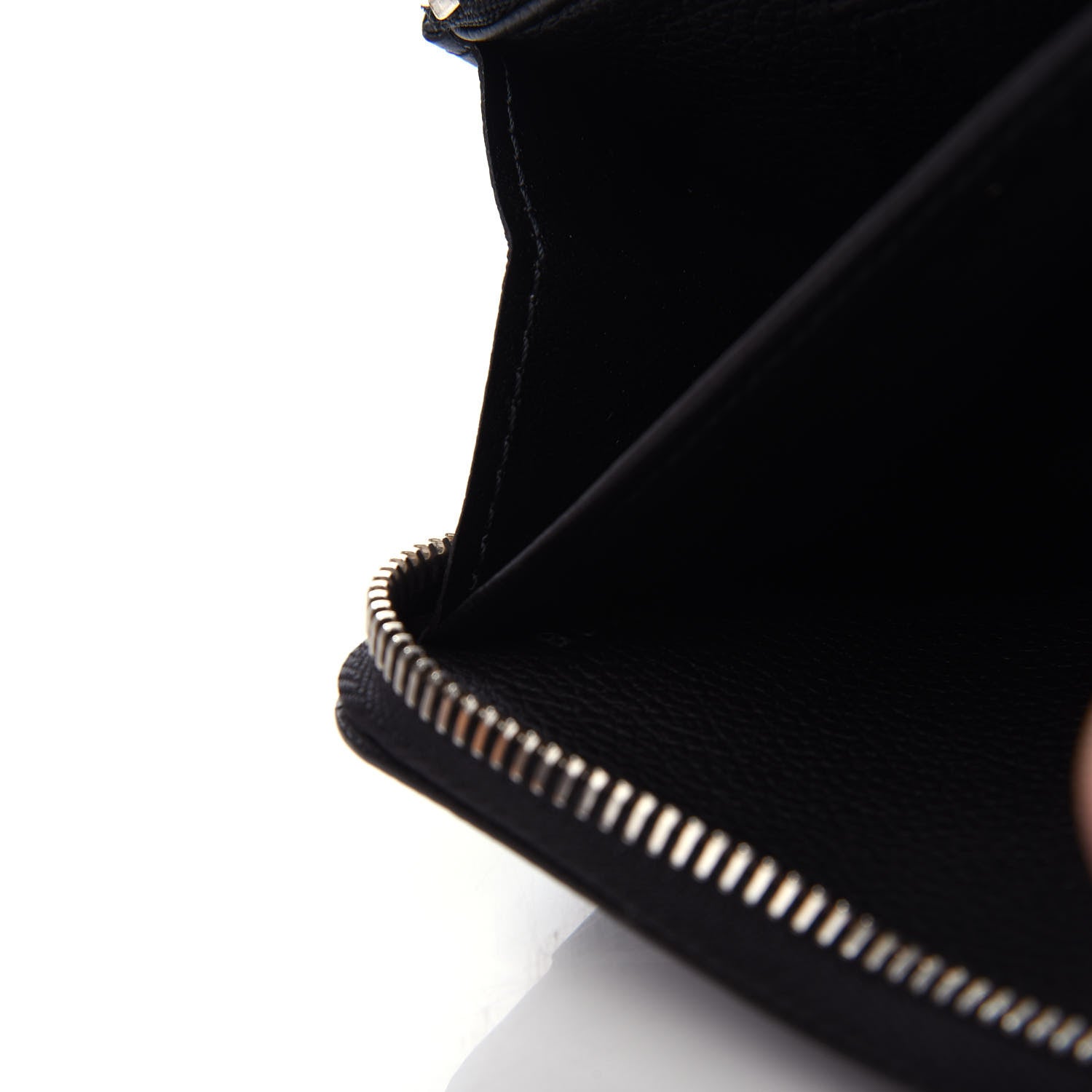 Louis Vuitton Calfskin Zippy Lockme Wallet Black 7 of 8