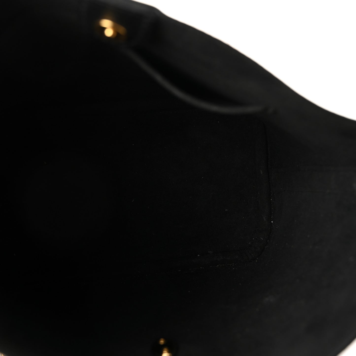 Calfskin Lock and Walk Bucket Black