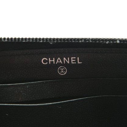 Chanel Caviar Quilted Small Boy Zip Around Wallet So Black 6 of 8
