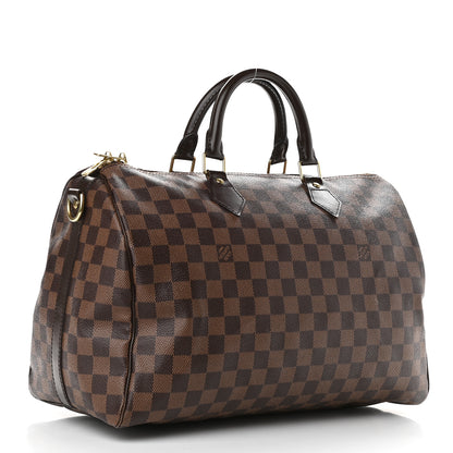 Louis Vuitton Damier Ebene Speedy Bandouliere 35 3 of 9