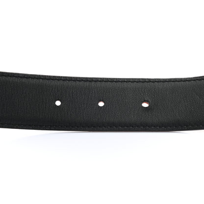 Hermes Swift Epsom 32mm Belt Strap 100 Black Orange 3 of 7