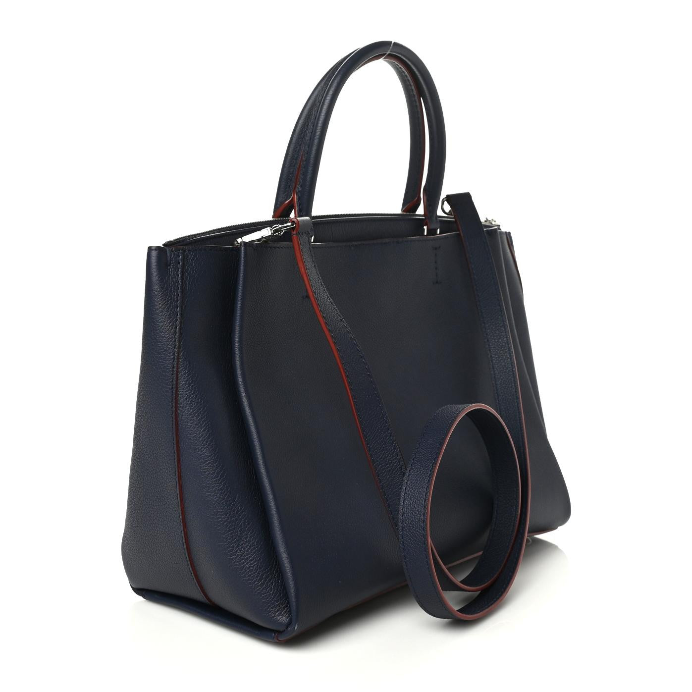 Calfskin Lockmeto Marine Rouge