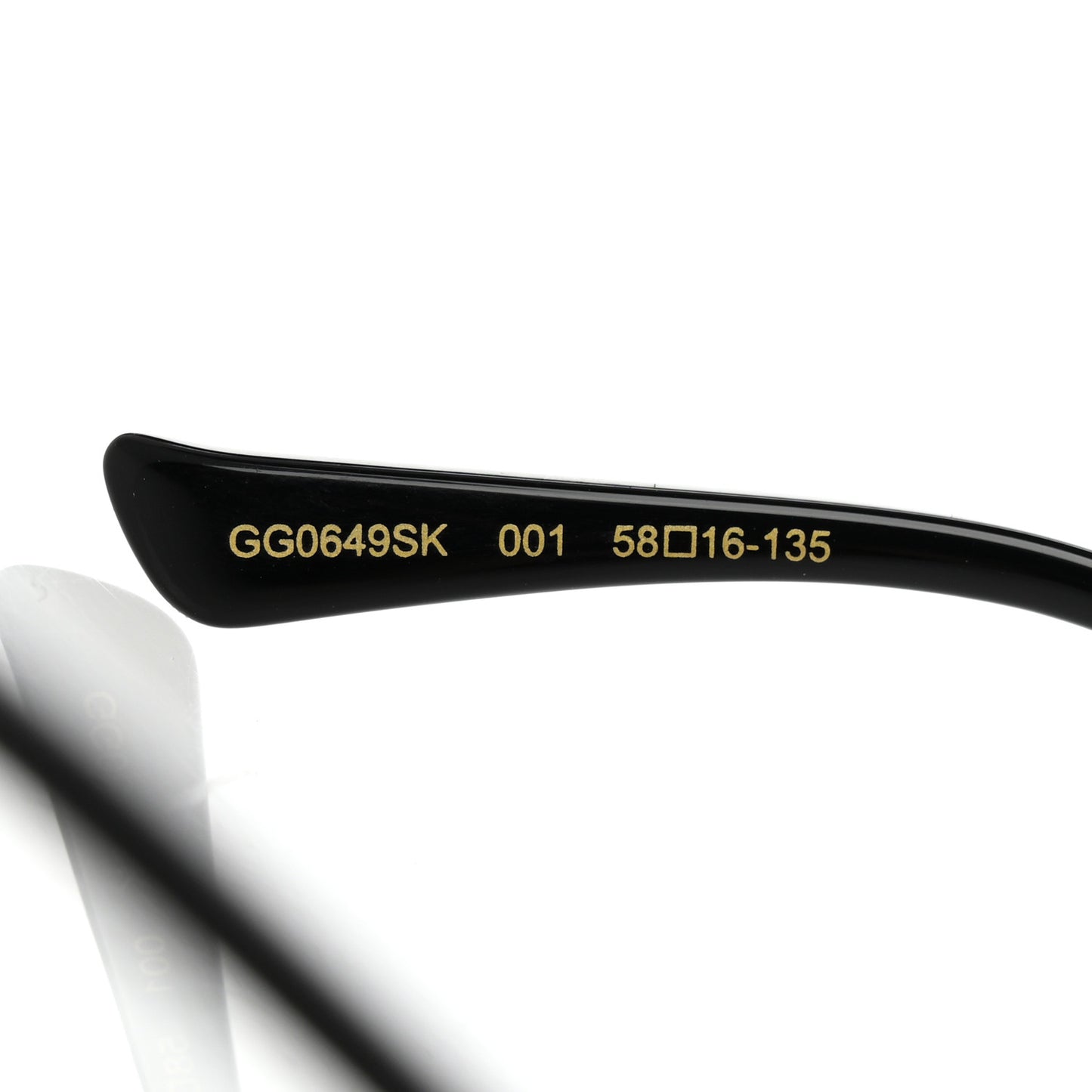 Acetate Metal Oversized Sunglasses GG0649SK Black