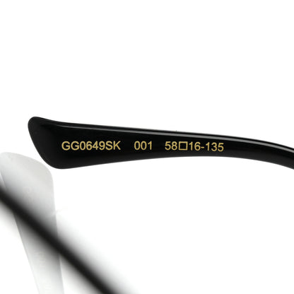 Gucci Acetate Metal Oversized Sunglasses GG0649SK Black 5 of 8