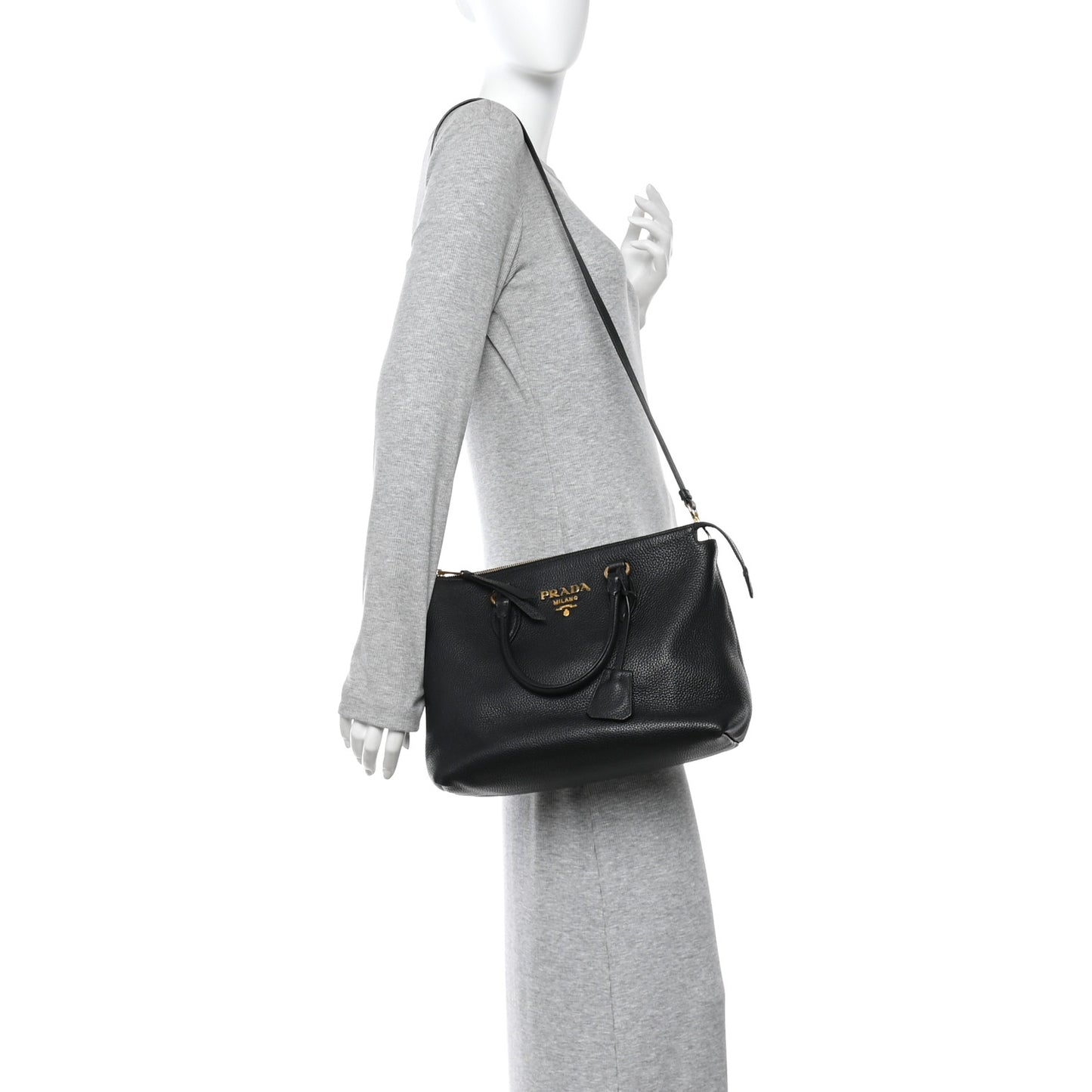 Vitello Phenix Tote Black