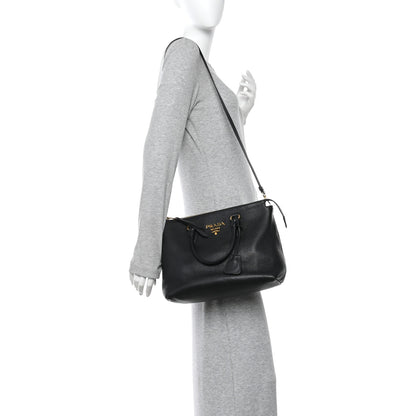 Prada Vitello Phenix Tote Black 2 of 9