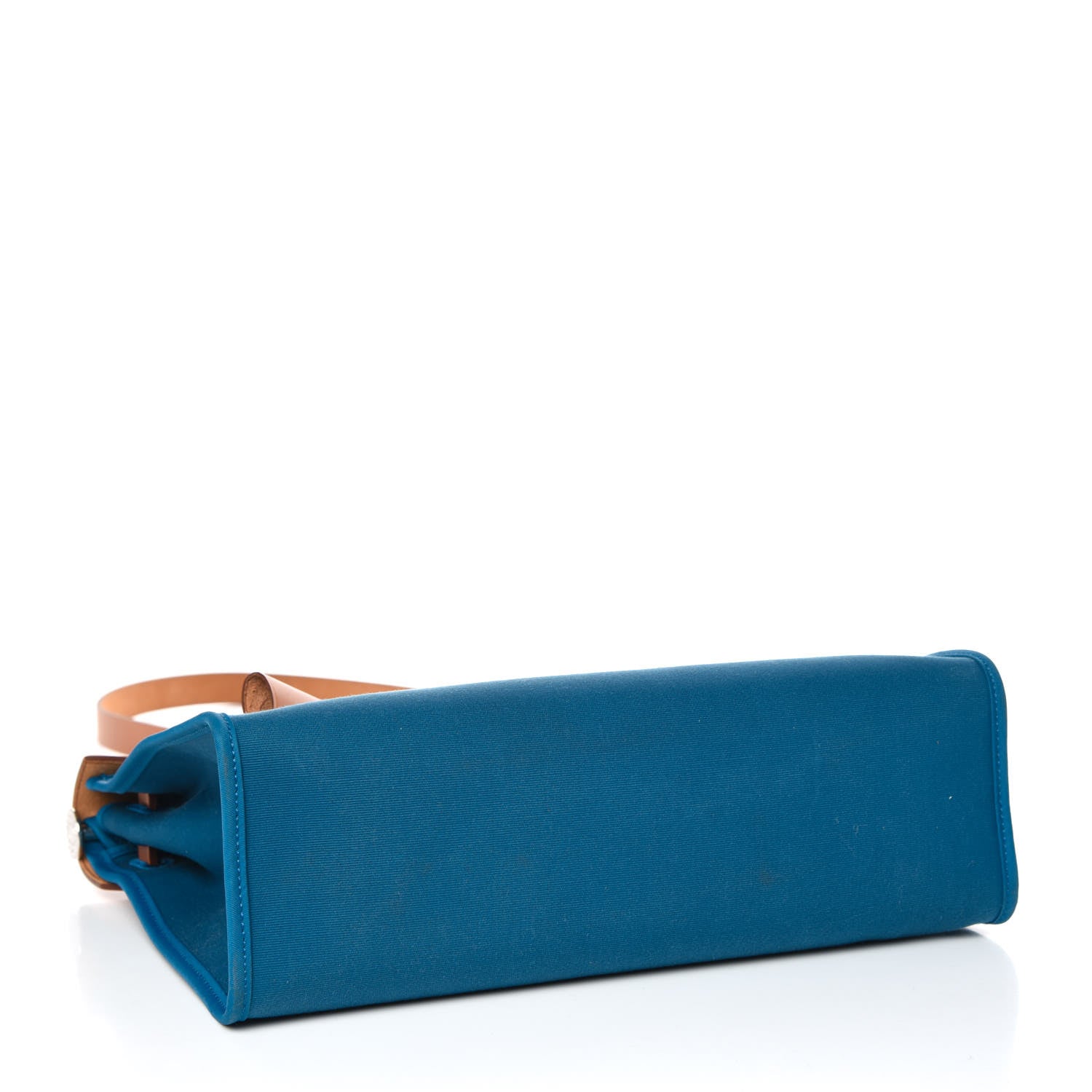 Hermes Vache Hunter Toile Herbag Zip 31 PM Bleu Natural 8 of 15