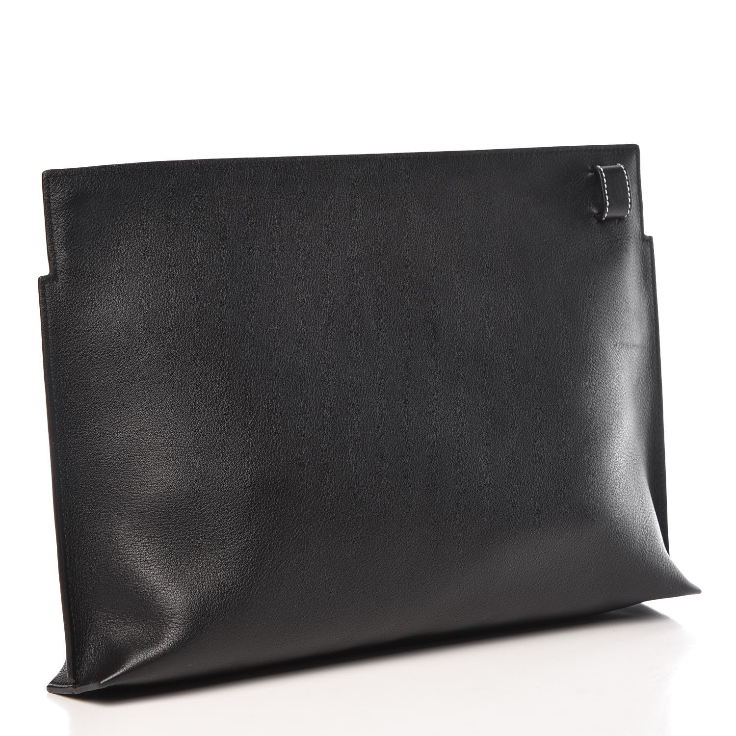 Loewe Calfskin See U Later T Pouch Bag Black White 6 of 28