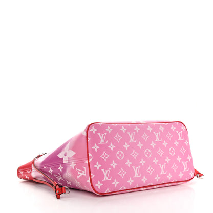 Louis Vuitton Monogram Escale Neverfull MM Rouge 5 of 10