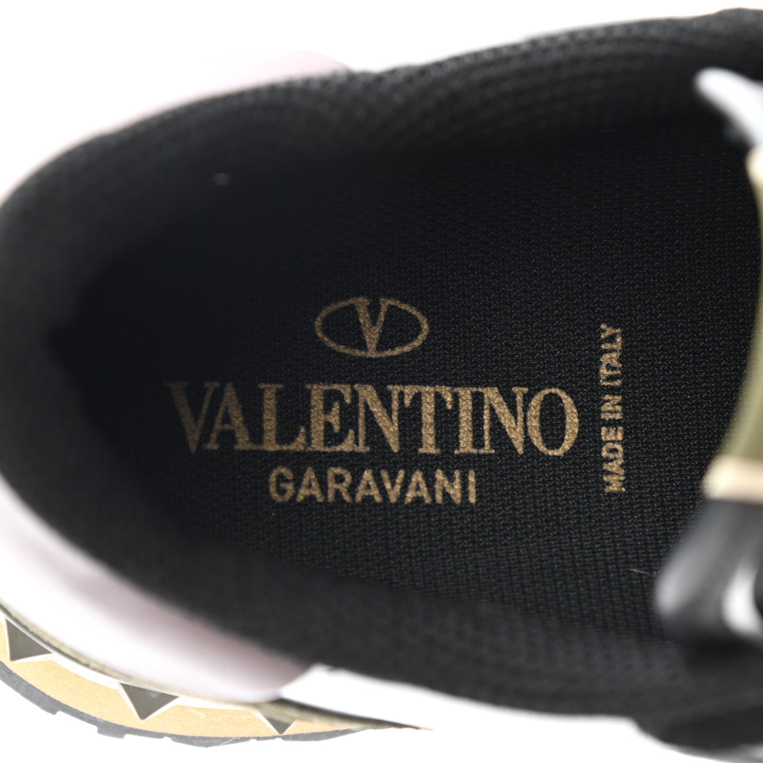 Valentino Garavani Nappa Fabric Suede Camouflage Mens Rockrunner Sneakers 39.5 Green Multicolor 7 of 9