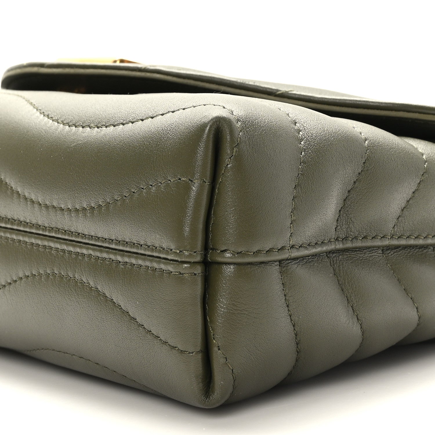 Louis Vuitton Calfskin LV New Wave Chain Bag Kaki 8 of 8