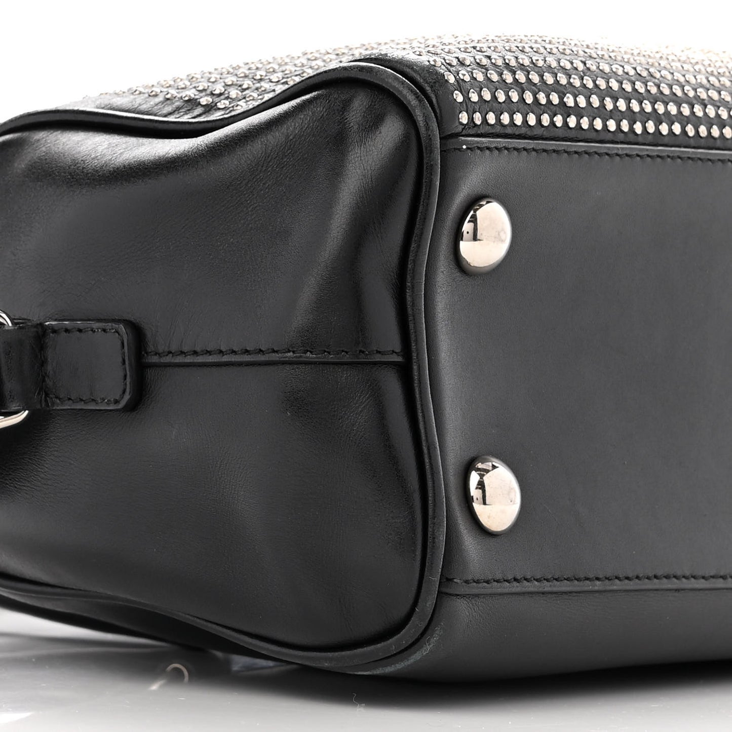 Calfskin Studded Classic Duffle 6 Black