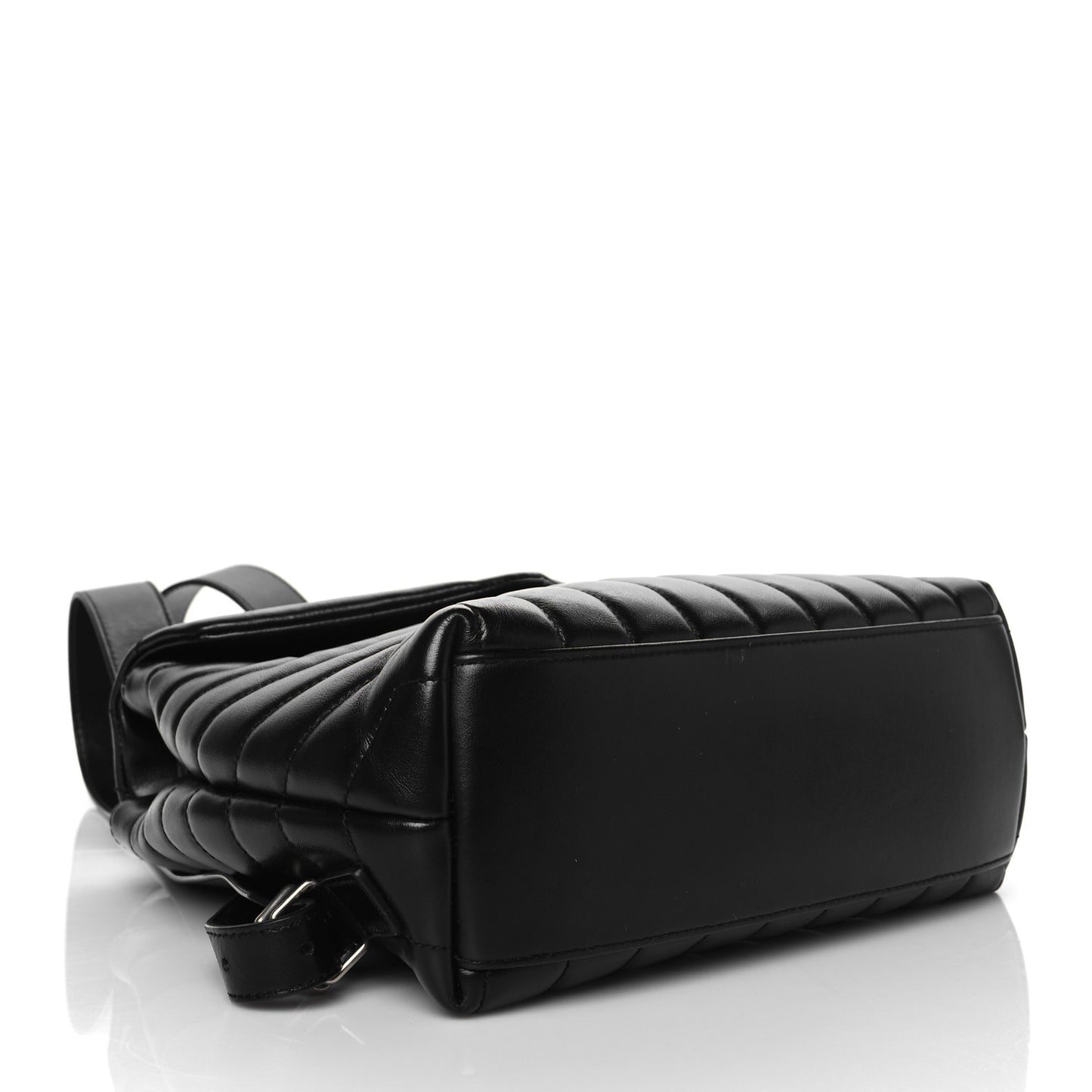 Calfskin Y Quilted Monogram Small Loulou Backpack Black