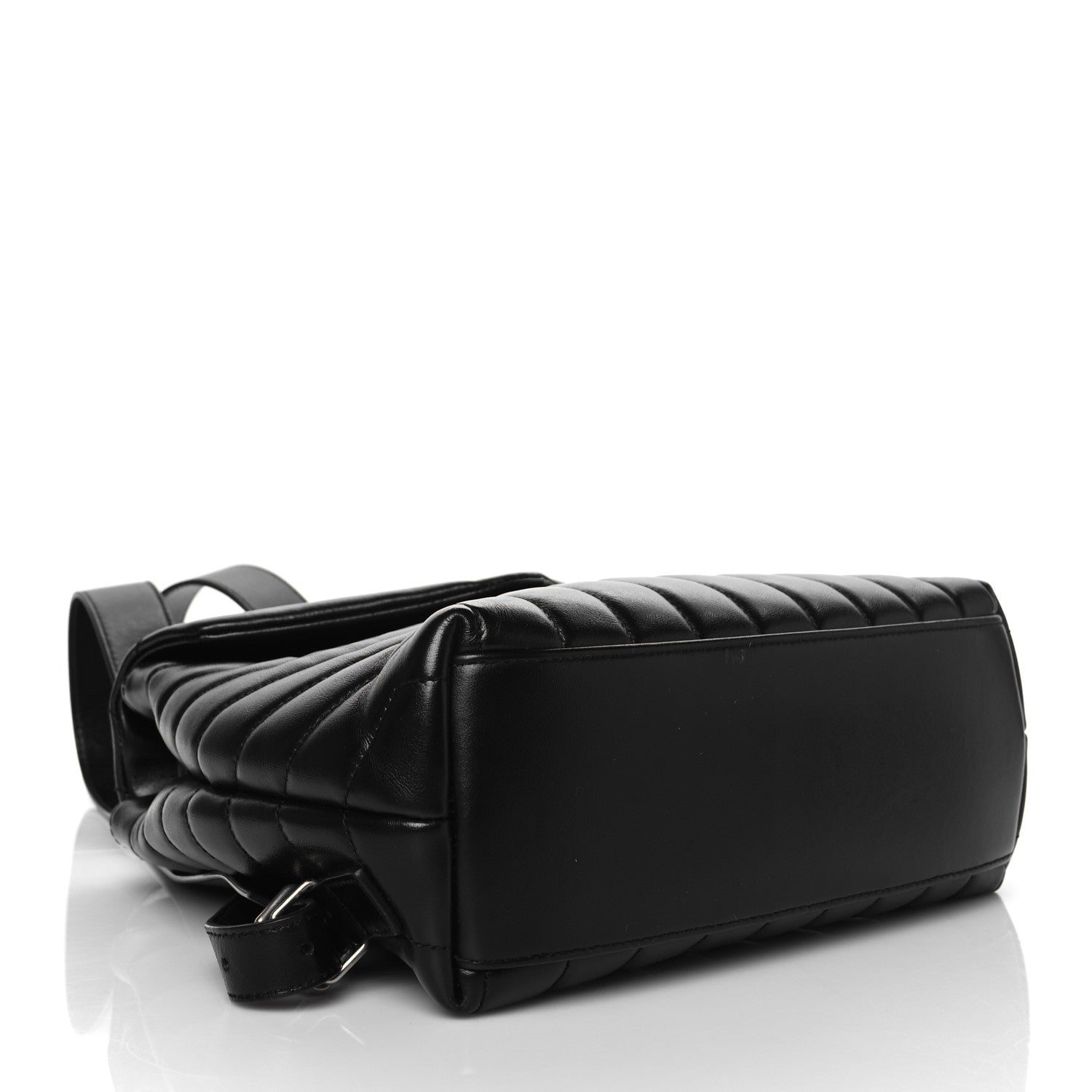 Saint Laurent Calfskin Y Quilted Monogram Small Loulou Backpack Black 4 of 10