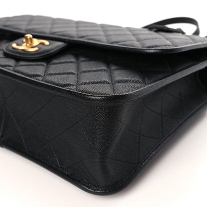 Chanel Caviar Quilted Large School Memory Top Handle Flap Black 8 of 9